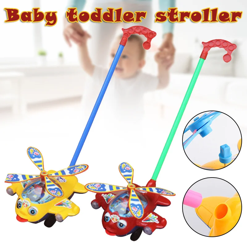

Push Plane Toy Plastic Push Cart for Baby Toddler Learning Walk Toy Airplane Cart M09