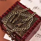 Цепочка для карманных часов из бронзового сплава для старинных кварцевых карманных часов