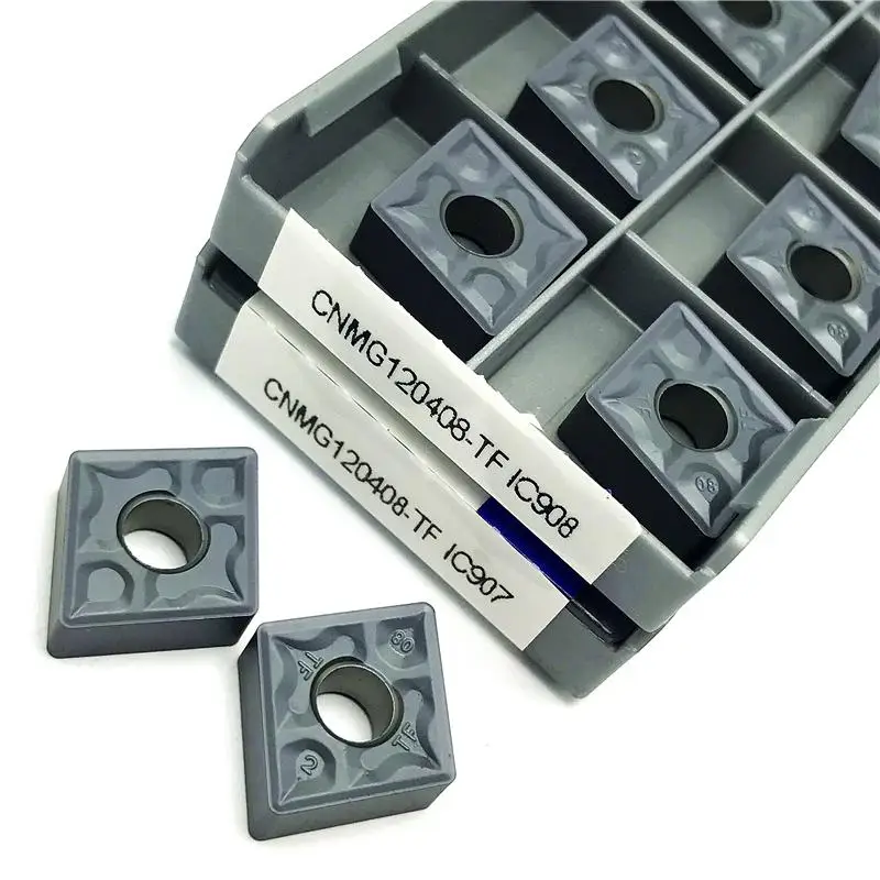 Оригинальный Iscar CNC карбидная вставка CNMG120408 TF IC908 IC907 внешние токарные