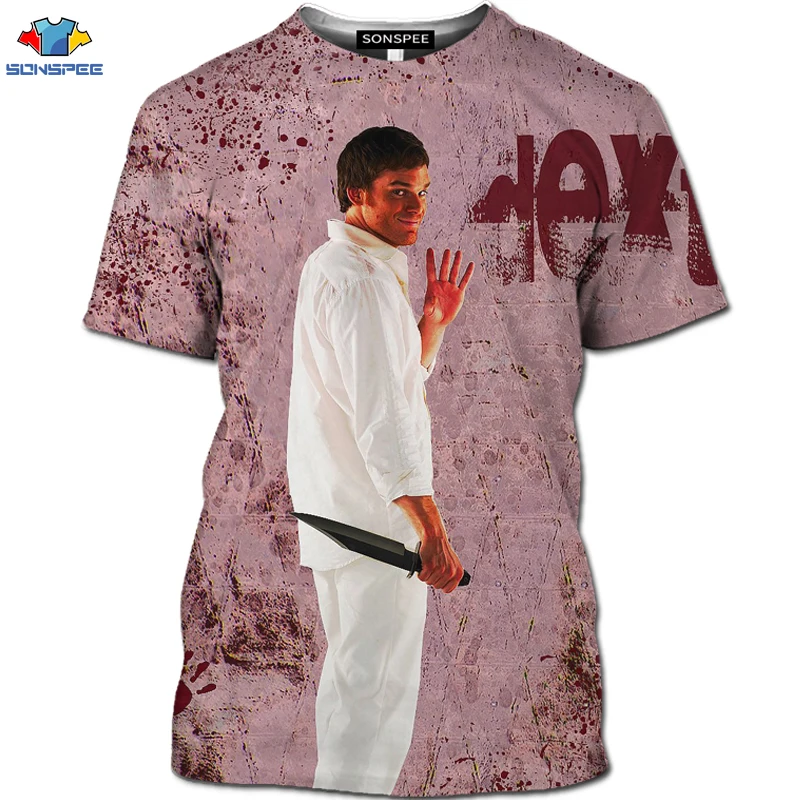 Мужская футболка с 3D принтом SONSPEE Fun Jesus в стиле хип хоп Harajuku из сериала Horror Dexter Surgery
