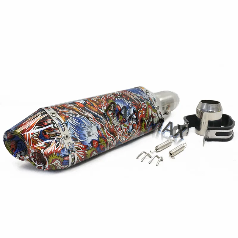 Для akrapovic Yoshimura глушитель для мотоцикла труба для VESPA GTS300 946 LX150 piaggio mp3 acerbis ybr pcx nmax 125 cbr125 - Цвет: L87