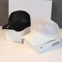 glossy ladies mesh cap summer outdoor breathable sunshade caps 2021 new best selling fashion all match mens baseball hat