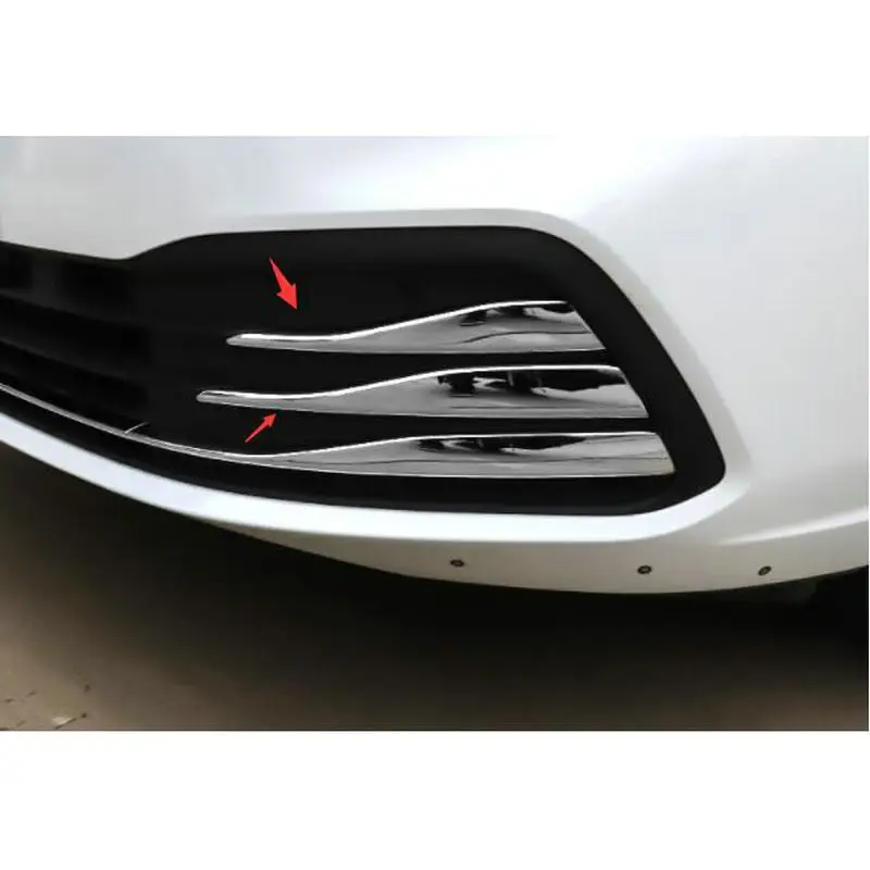 

STYO Car ABS Chrome Front Bumper Lower Grille Sticker Fog Light Cover Trim for 2020 2021 VW GOLF 8 MK8