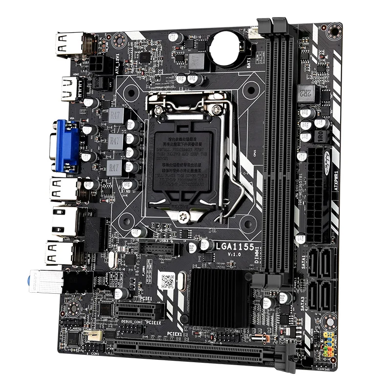 Новый H61 материнская плата 1155-pin DDR3 ПАМЯТЬ четырехъядерный i5 i7 dual xeon материнская плата combo