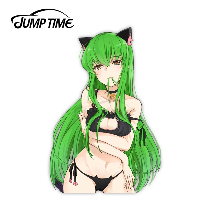 Временной код Geass C.C. 12 8 7 Аниме Сексуальная девушка виниловые наклейки Waifu