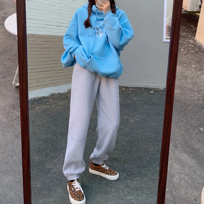 Real Price CMAZ Pants Autumn and Winter Thickening Loose Lazy Style Outer Wear | Женская одежда