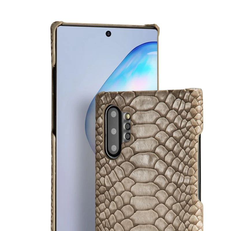 Для samsung Galaxy Note 10 Змеиный из искусственной кожи чехол для Plus 9 8 кожаная задняя