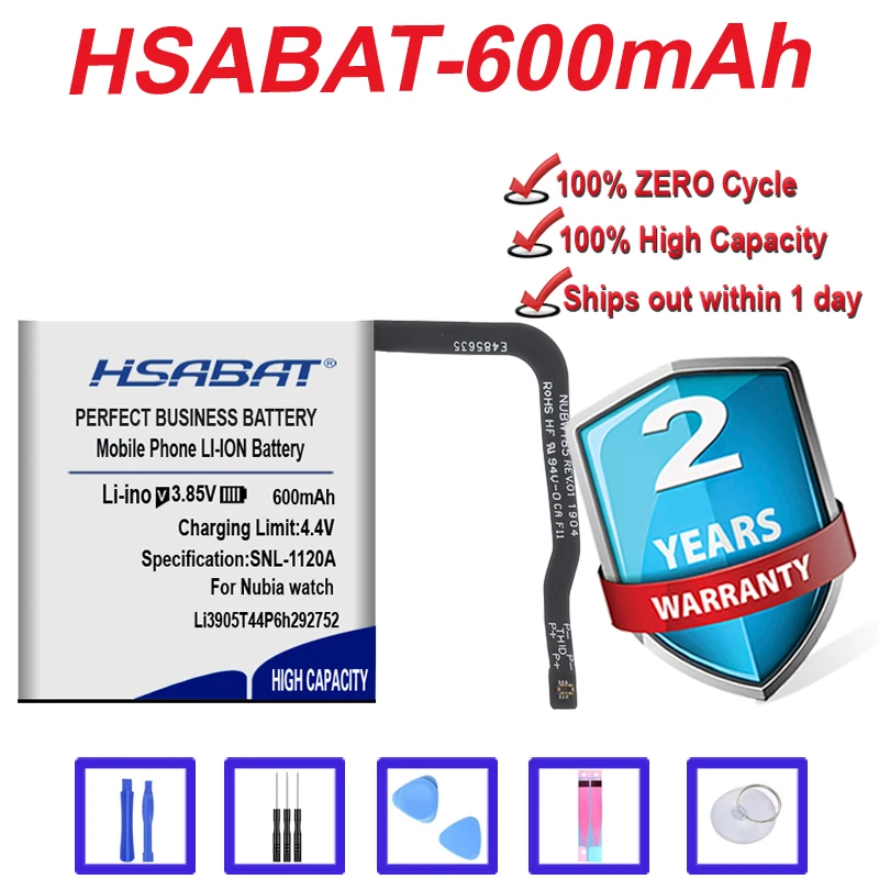 Top Brand 100% New 600mAh Li3905T44P6h292752 Battery for Nubia Alpha SW1002 in stock |