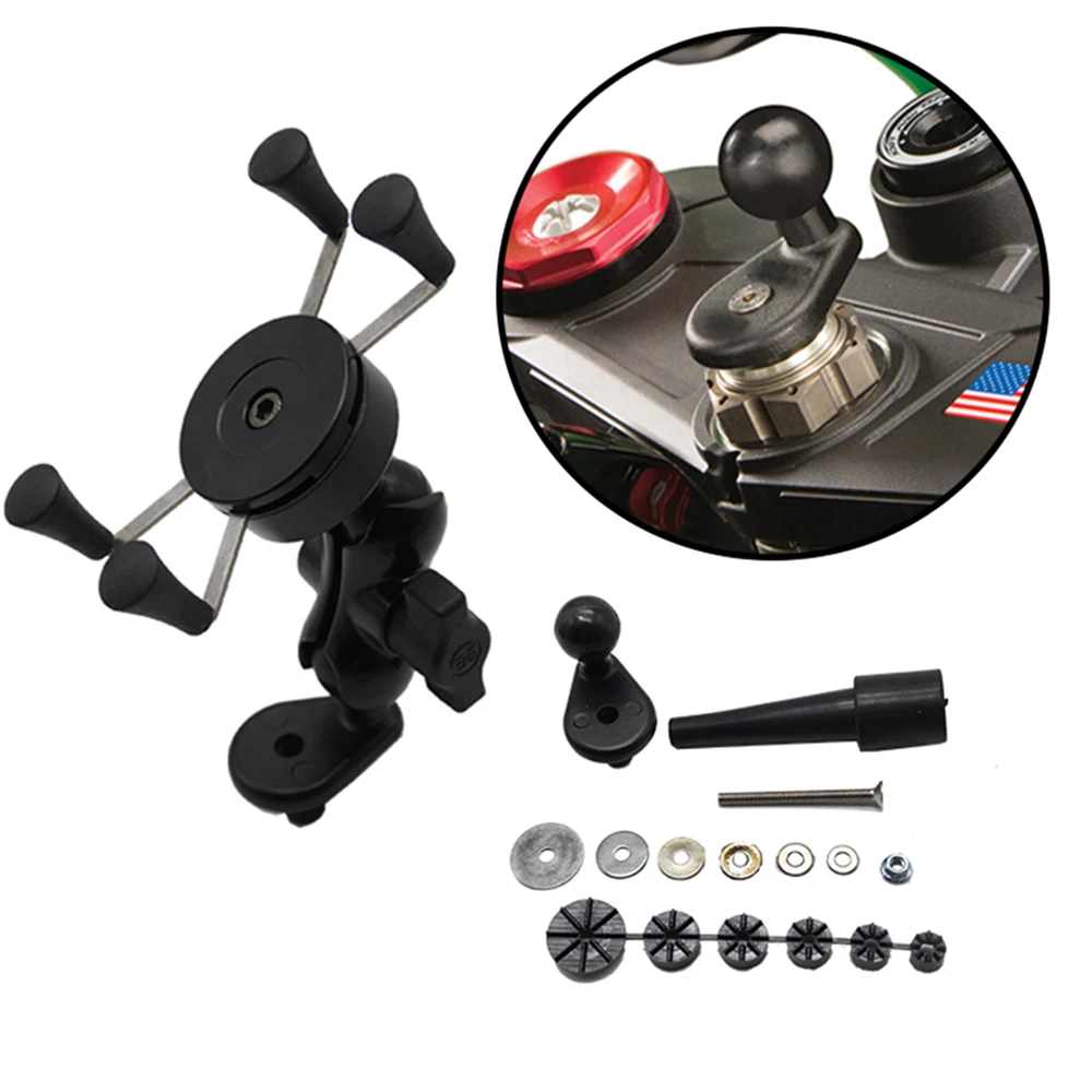 

Для триумфа 675R 675 держатель для телефона мотоцикла с USB зарядным устройством подходит для 3,5 "-6,5" телефона