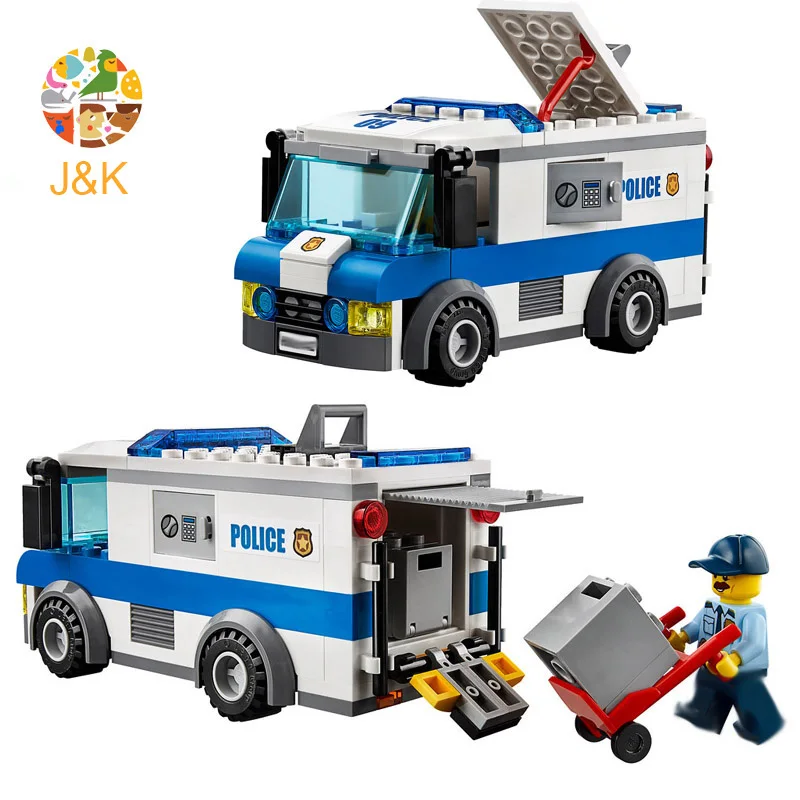 60142 150 шт городской полиции серии деньги транспортер модель строительные блоки