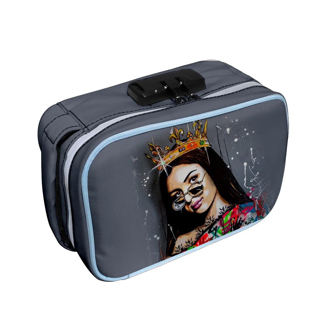

2021 New Arrival Eva Queen Merch Oxford cloth 3D printing Deodorant Tobacco Bag Storage Bag Cosmetic Bag