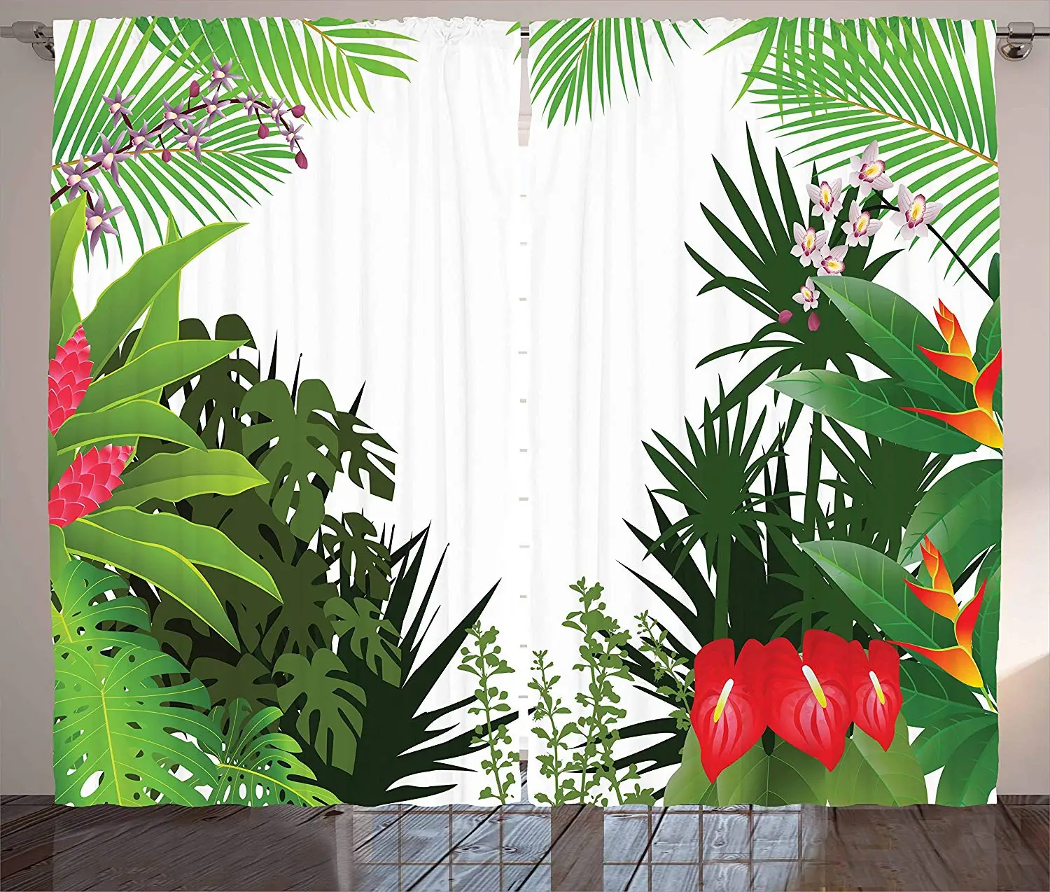 

Jungle Modern Blackout Curtains For Living Room Bedroom Window Treatment Blinds Finished Drapes Kitchen Curtains