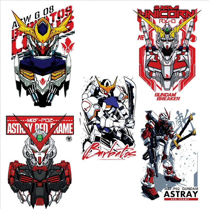 Японские Аниме патчи механика воина Термотрансферная наклейка на одежду сделай