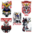 Японские Аниме патчи механика воина, Термотрансферная наклейка на одежду, сделай сам, моющаяся наклейка для украшения одежды с аппликацией