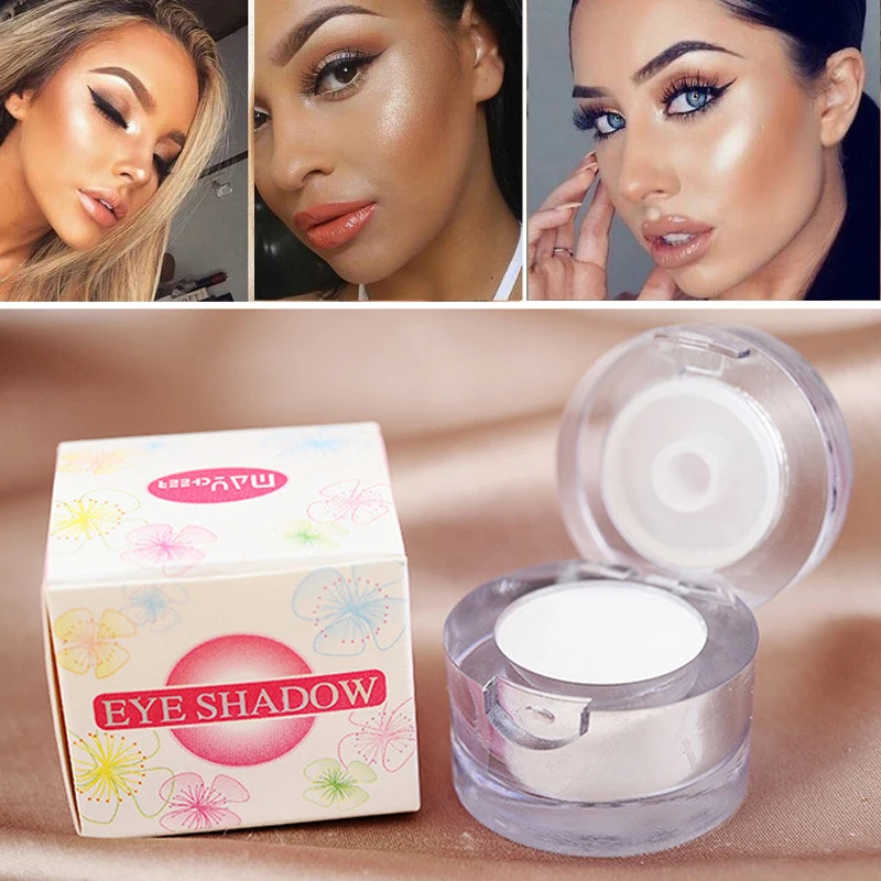Макияж глаз блестящая пудра для лица хайлайтер Белый осветлитель тени век