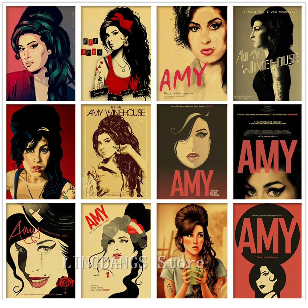5d алмазная живопись сделай сам Amy Winehouse винтажный постер известная музыка певица