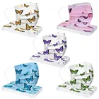 Маска-бабочка для лица одноразовая тушь для ресниц для взрослых, маска-бабочка, Рождественская бабочка, Хэллоуин, Пылезащитная маска для лица