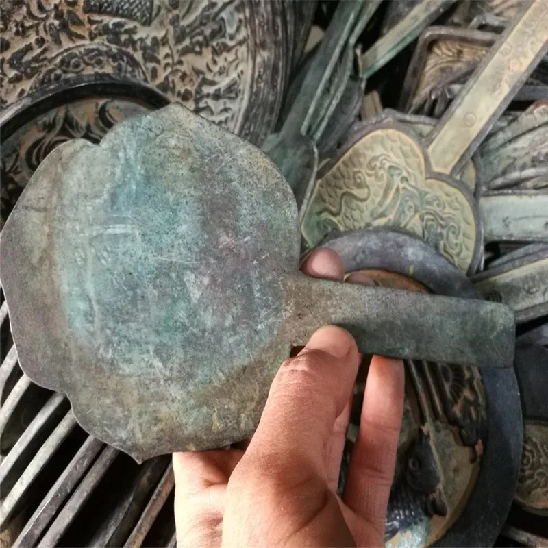 Старые китайские Бронзы геомантические зеркальные бронзы дракона и феникса | Дом