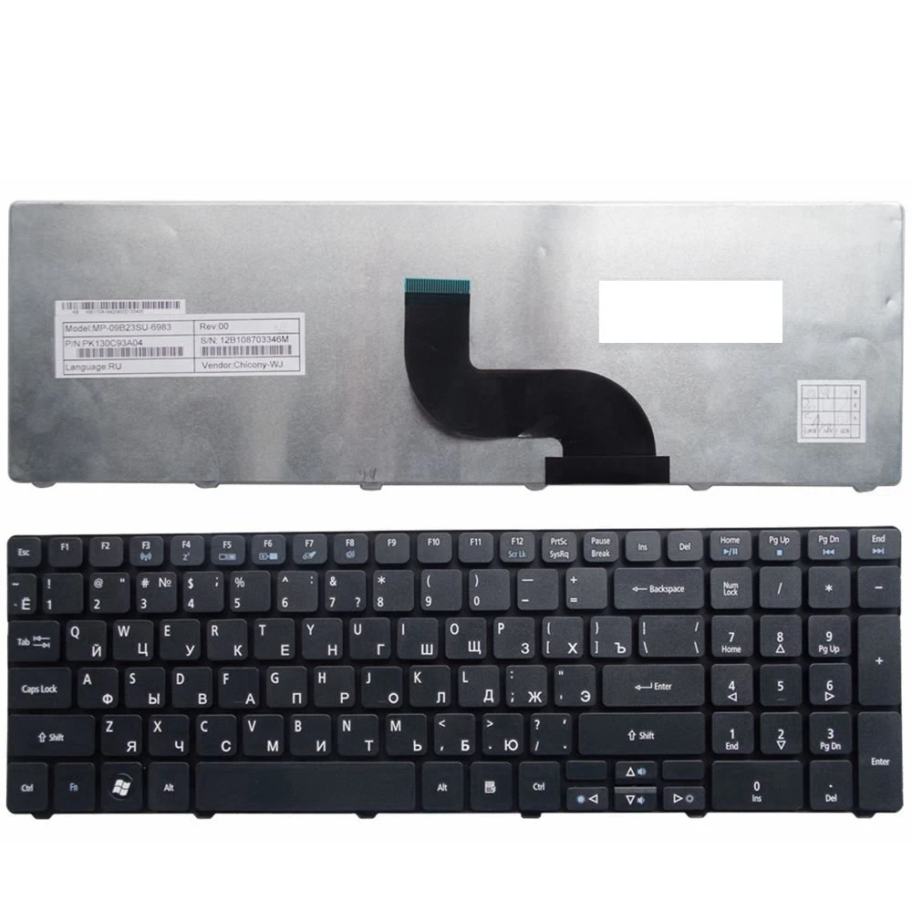 Русская клавиатура для ноутбука Gateway Packard Bell Easynote MS2291 MS2300 NEW90 NEW95 оловянный 71 72 76 91