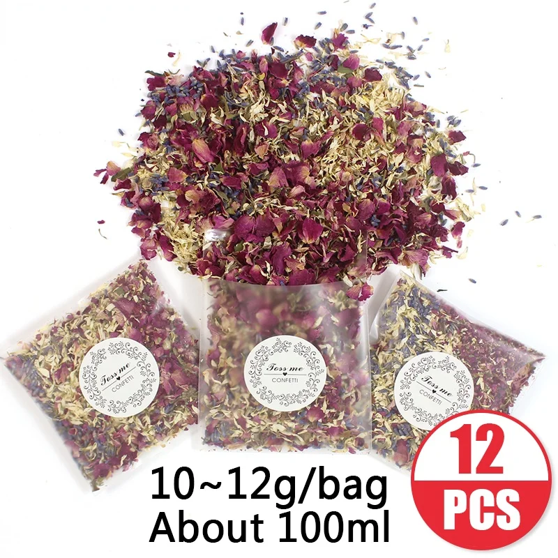 

100% natural wedding confetti dried flower petals pop wedding and party decoration biodegradable rose petal confetti