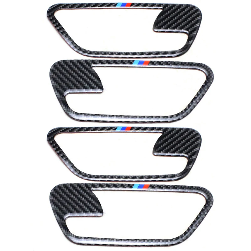For BMW 3 4 Series 3GT F30 F31 F32 F34 Carbon Fiber Car Interior Door Handle Cover Trim Bowl Stickers Styling accessorY | Автомобили и