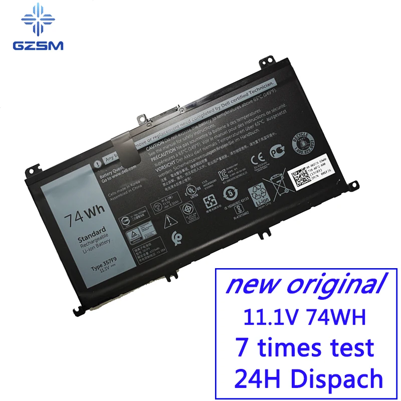 GZSM ноутбук батарея 357F9 для Dell INS15PD 1548B 1548R 1748B ноутбука Inspiron 15 7559 7000