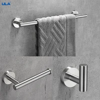 ula 3pcsset goldblack toilet paper holder wall hook towel hanger kitchen shower rack bath accessories shelves for bathroom