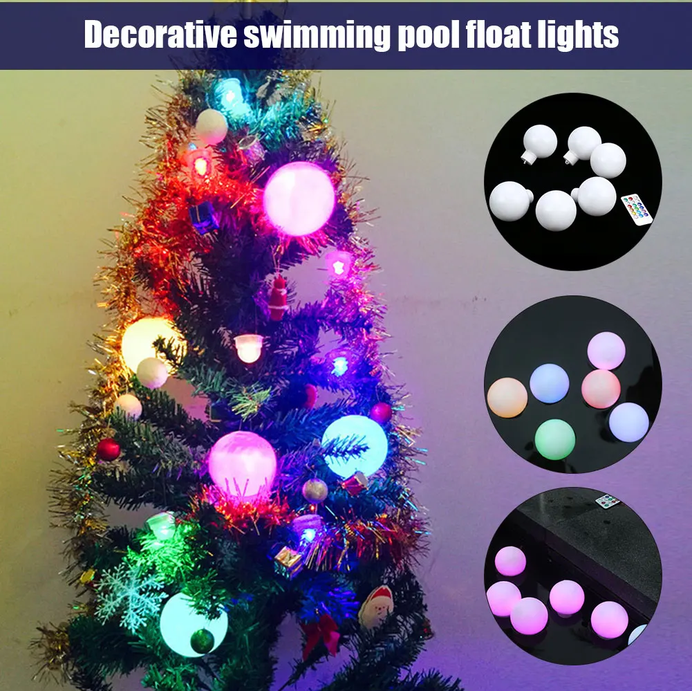 

Floating Pool Lights Waterproof Replaceable Cell Bath Toys With Hanging Holes for Pool Decor Outdoor Indoor LAD-sale