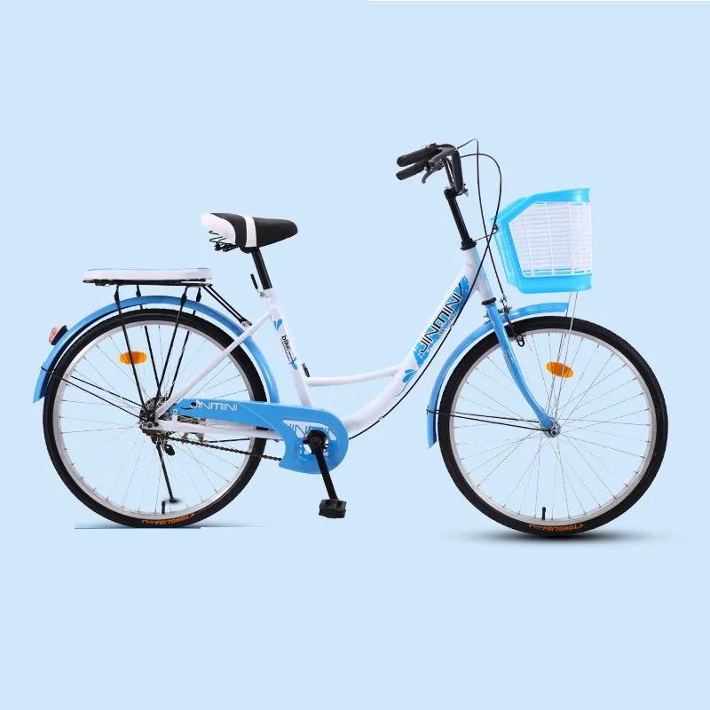 Kaufen Fahrrad 24 Zoll Pendler Stadt Bike Retro Dame Studenten Grils Freizeit Licht Bunte Auto 2019 Neue Sicherer