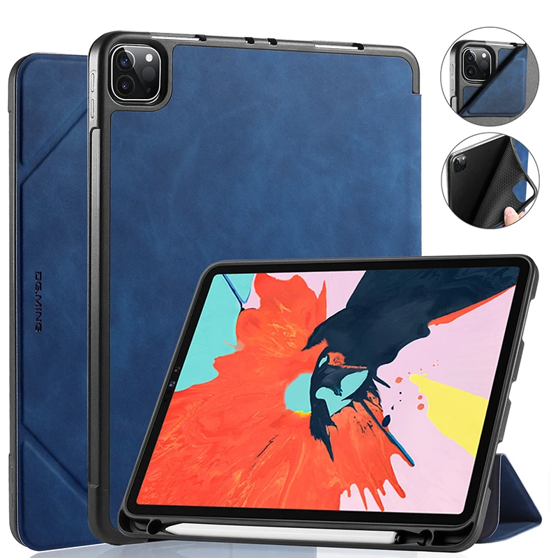 

For Apple iPad Pro 2020 Tablet Support Magnetic Slim Trifold Smart Case for iPad Pro 11-inch Cover Funda