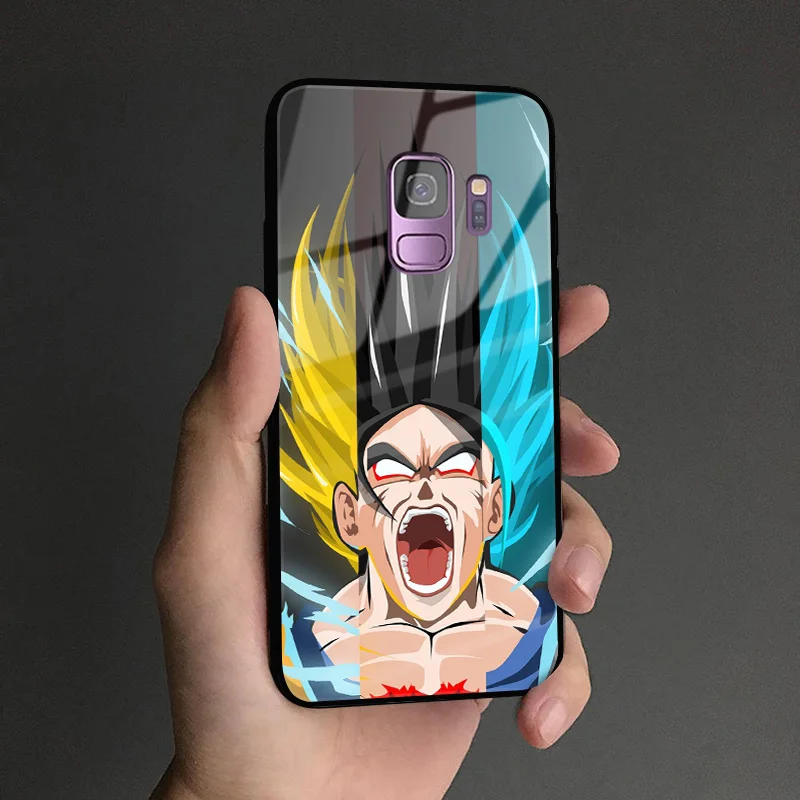 Dragon Ball Super DBS Goku аниме мягкий силиконовый стеклянный чехол для телефона, чехол для samsung Galaxy S8 S9 S10e S10 Note 8 9 10 Plus - Цвет: DBSUPER 2