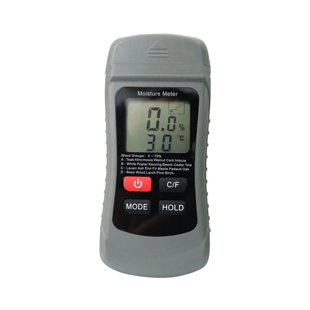 

Wood Moisture Meter Digital Moisture Detector Moisture Tester Damp Tester Dampness Meter Hygrometer Thermometer For Wood SDJ01