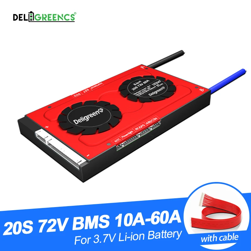 Deligreen 20S 30A 40A 50A 60A 72V PCM/PCB/BMS для 3 7 V литиевой батареи 18650 Lithion LiNCM аккумулятор ebike |