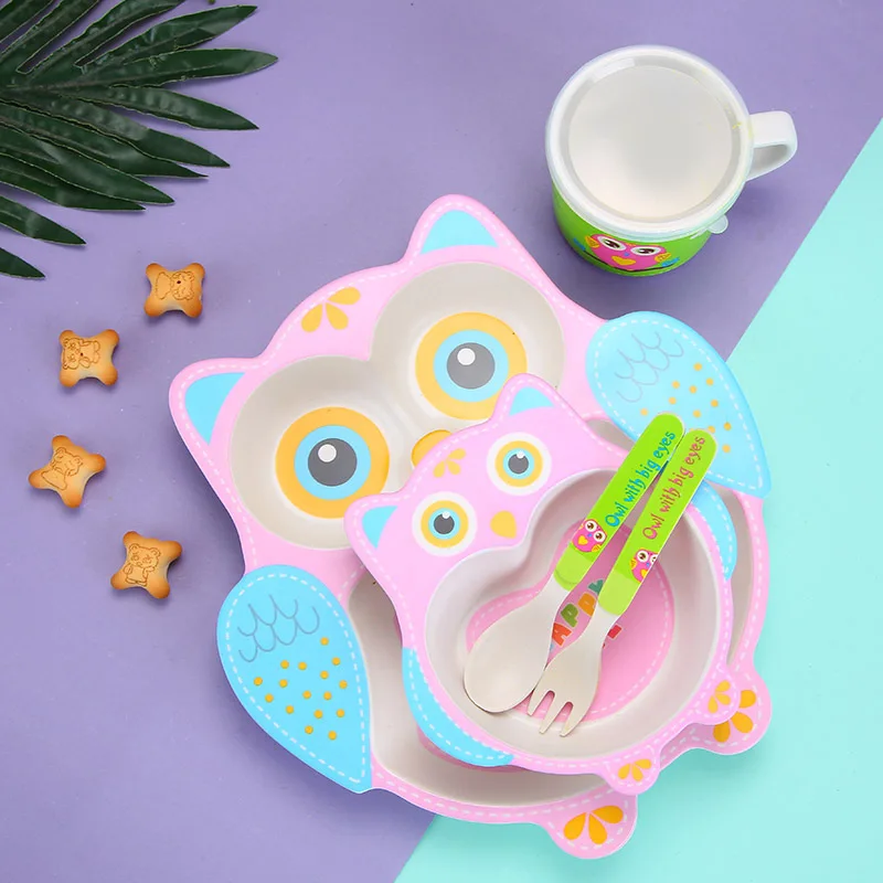 5 шт./компл. креативный набор детские столовые приборы доска Детская