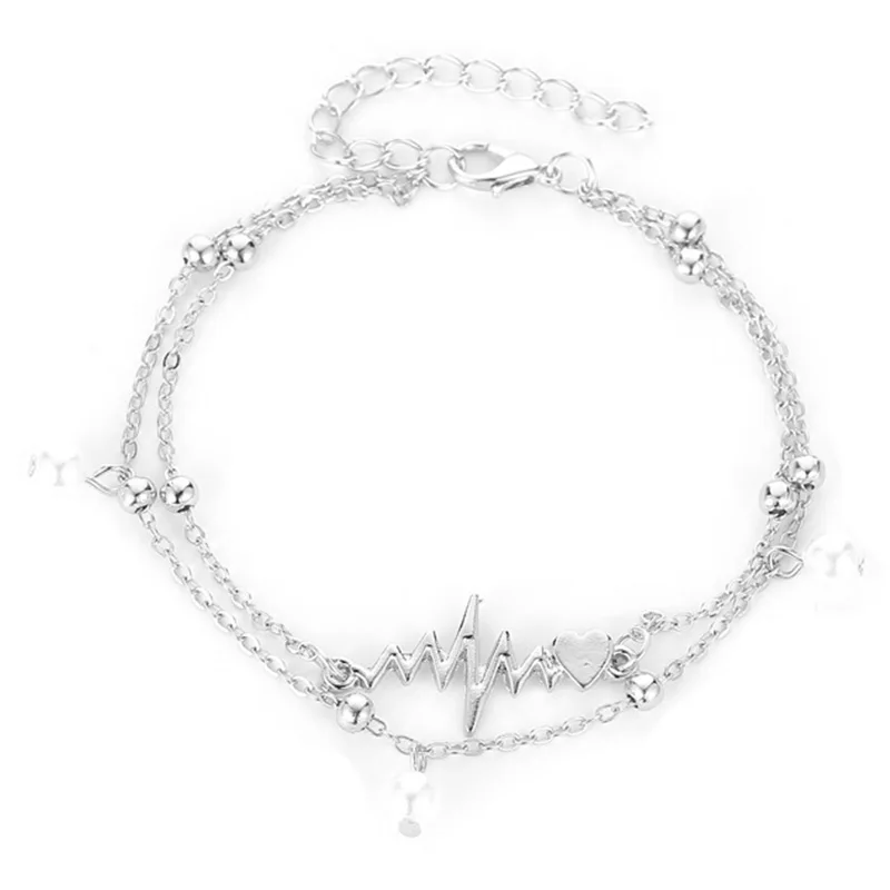 Модные дамские ножные браслеты жемчужный браслет для ног ручной работы цепочка