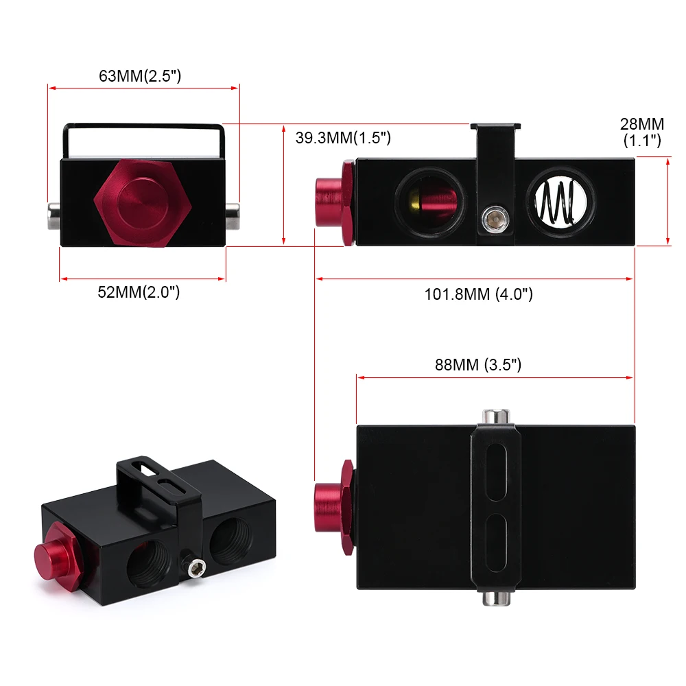 VR RACING Масляный фильтр Сэндвич адаптер с встроенным масляным термостатом AN10