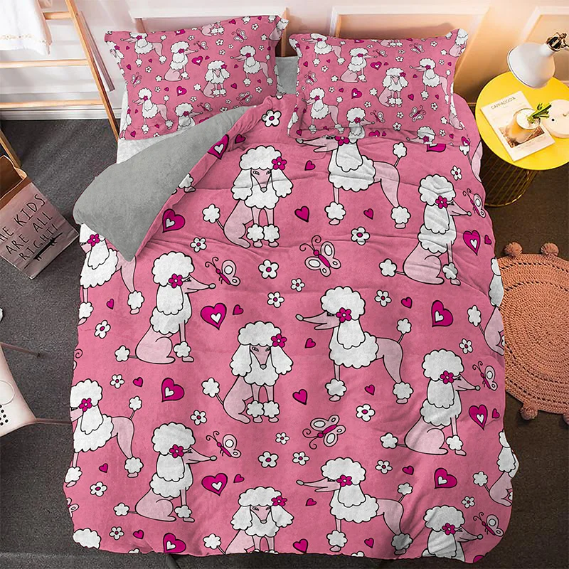 

Drop Shipping Cartoon Animal Bedding Sets 3D Small Puppy Pug Cat Duvet Covers Set Quilt Cover 2/3pcs With Pillowcase