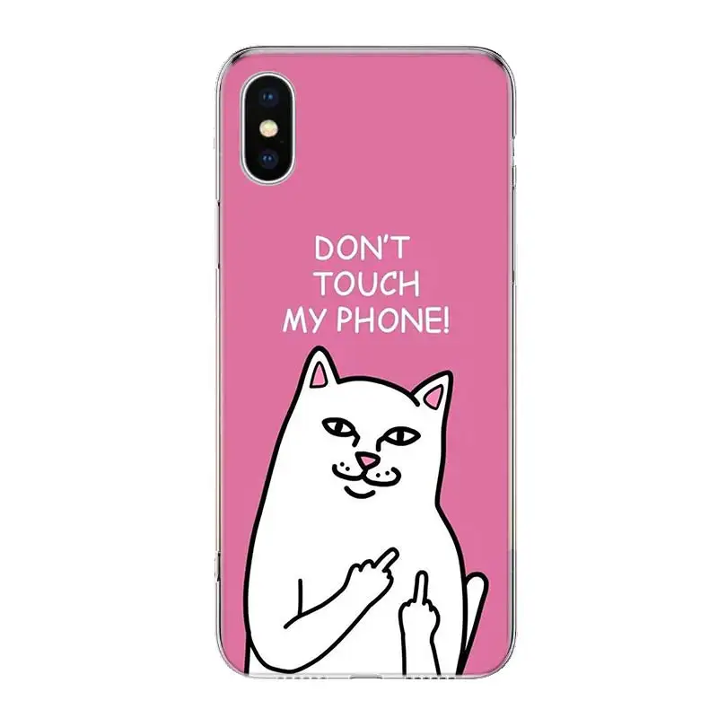 Dont Touch My Phone Чехол для телефона для iPhone 11 Pro 7 6X8 6S Plus XS MAX+ XR 5S SE 10 Ten Art TPU Coque Capa Shell