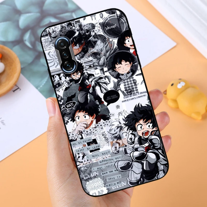 

Phone Case For Xiaomi POCO X3 Pro X3 NFC F3 Pro GT M3 Pro For POCO F3 GT Funda My Hero Academia Cases Coque