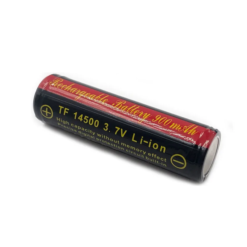 TrustFire 14500 AA 900 мАч 3 7 В литий-ионный аккумулятор литиевые аккумуляторы с щит защиты