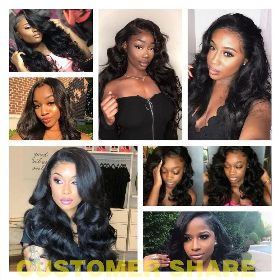 RXY Remy Hair 3 пучка s бразильские волнистые человеческие волосы пучки с фронтальной