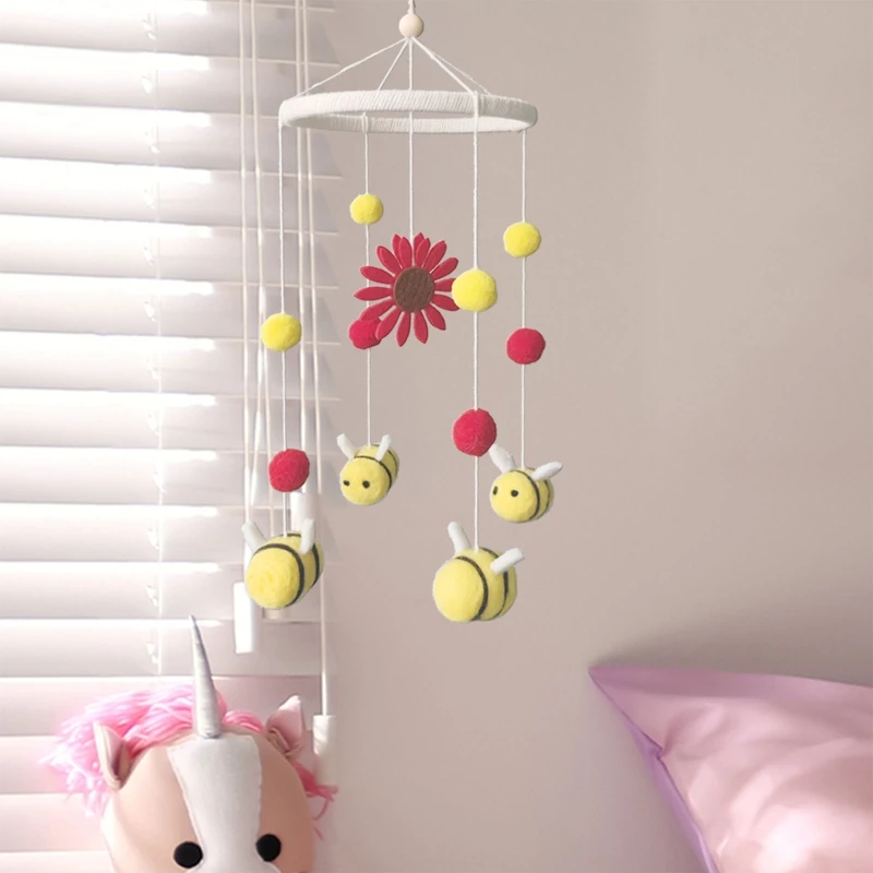 

Sunflower Bee Hanging Room Decoration Wind Chimes Baby Rattle Crib Mobile Toy Bed Bell Pendant Kids Room Home Decor