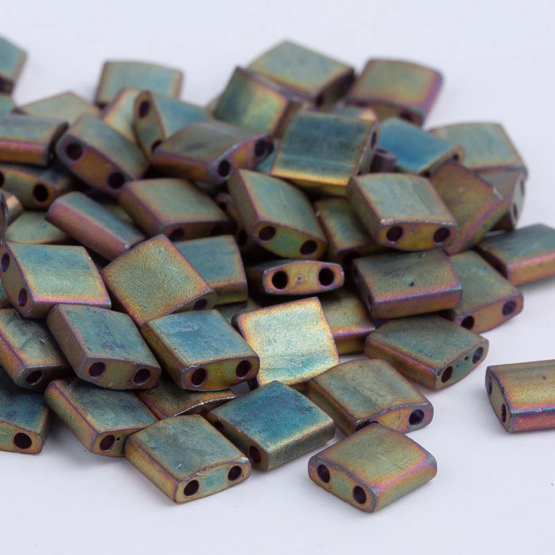 TL2035 Тайдиан Miyuki Tila Seedbeads для изготовления ювелирных браслетов своими руками 2 отверстия 5*5*1,9 мм 3/5 г/лот - Цвет: TL2035
