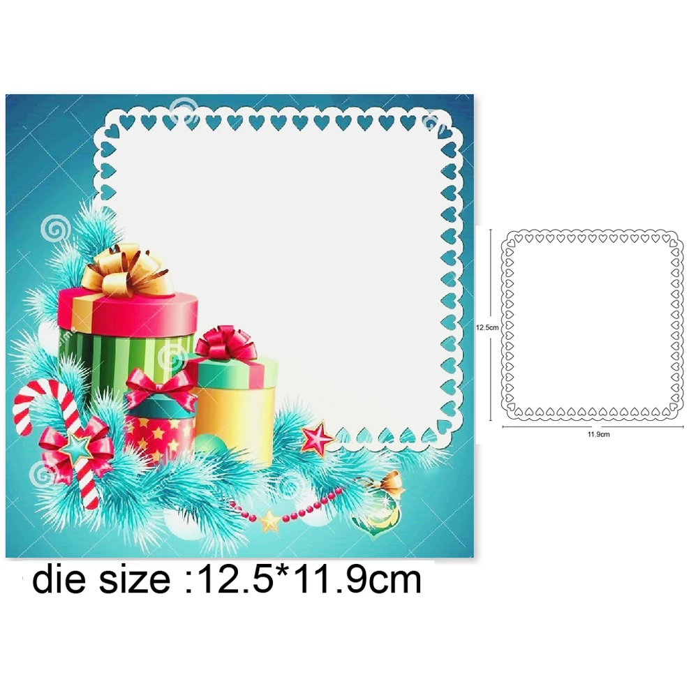 

Metal Cutting Dies 2020 new Etched Frame die template for DIY Scrapbooking Photo Album Decor Embossing Paper Card Crafts Die Cut