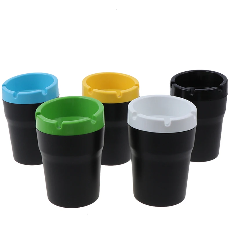 

Storage Box Organizer Living Room Home Office Bathroom Desk Ashtrays New ABS Car Ashtray Portable Pocket Ashtray Ash Tray