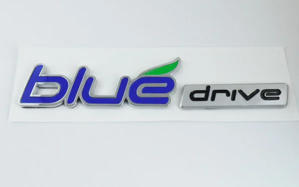 Синий привод для 2011-2013 Sonata Гибридный передний боковой брызговик багажник значок