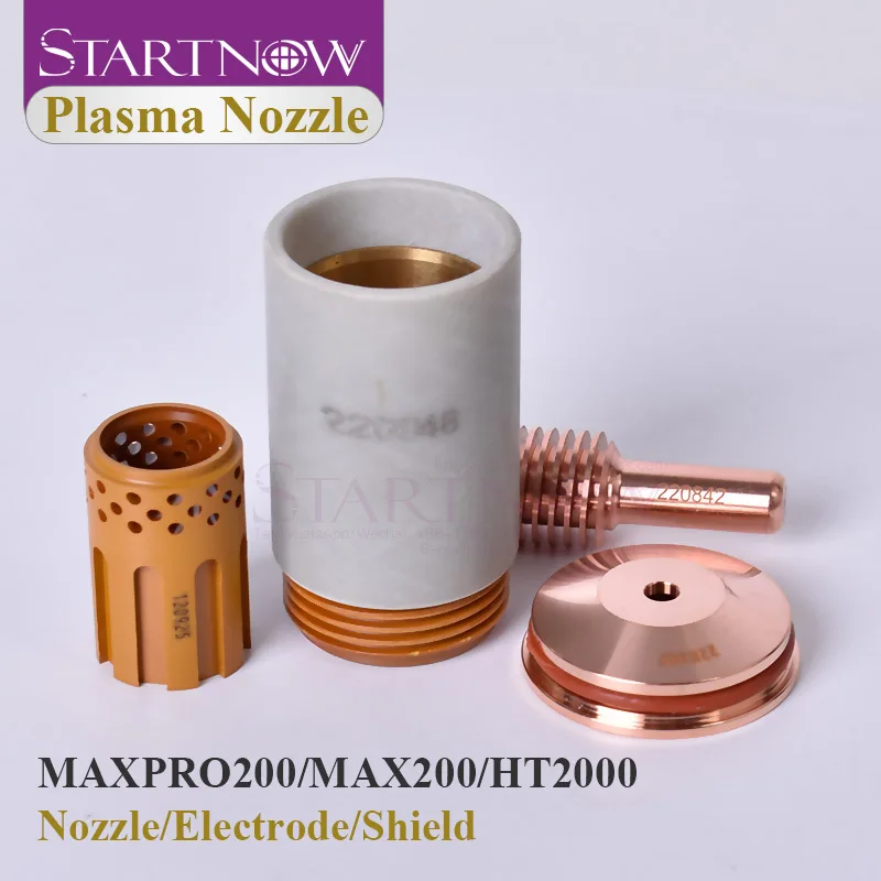 

Startnow MAX200 Series Plasma Nozzle 220488 Vortex Ring 020424 Tip Shield MAXPRO200 HT2000 Air Plasma Cutter Nozzle 220021