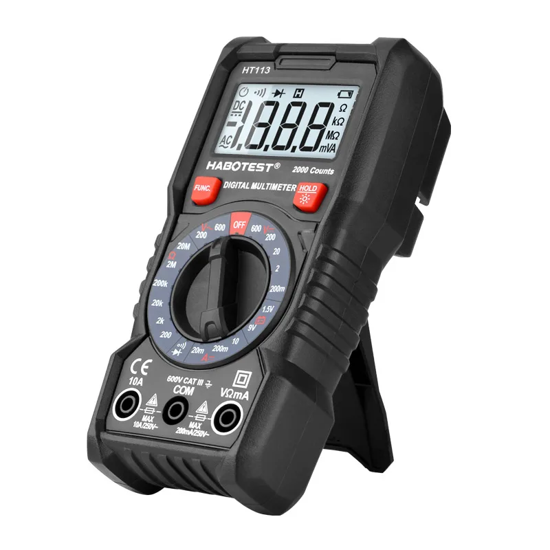 HABOTEST мультиметр тестер Профессиональный цифровой Ручной Мини транзисторов 600 в 10