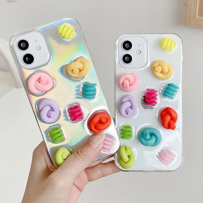 

Three-dimensional creativity applies to Apple 12 11 pro mobile phone case iphone8p xs max xr glue drops transparent se2
