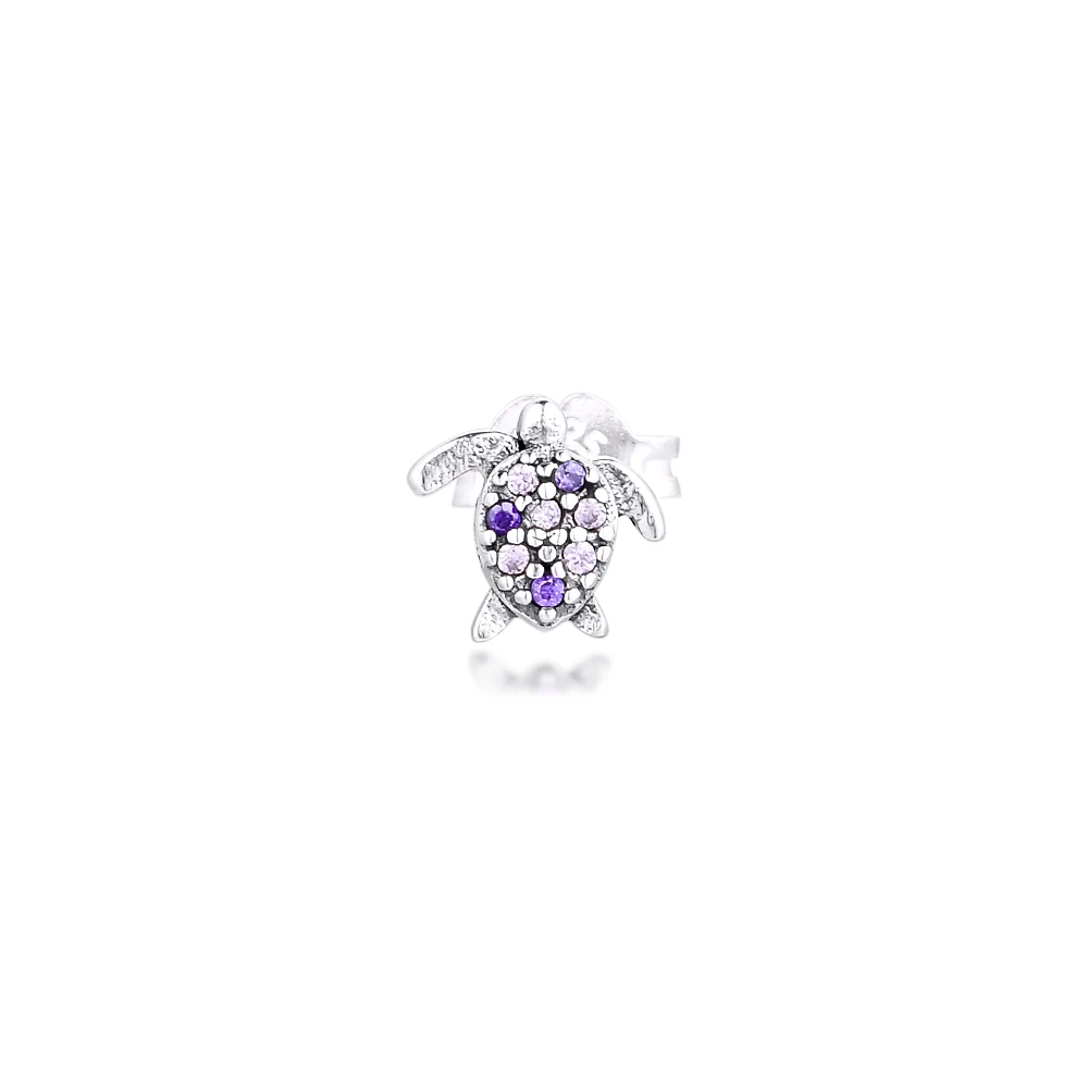

Серьги-гвоздики женские из серебра 925 пробы, с морскими черепашками